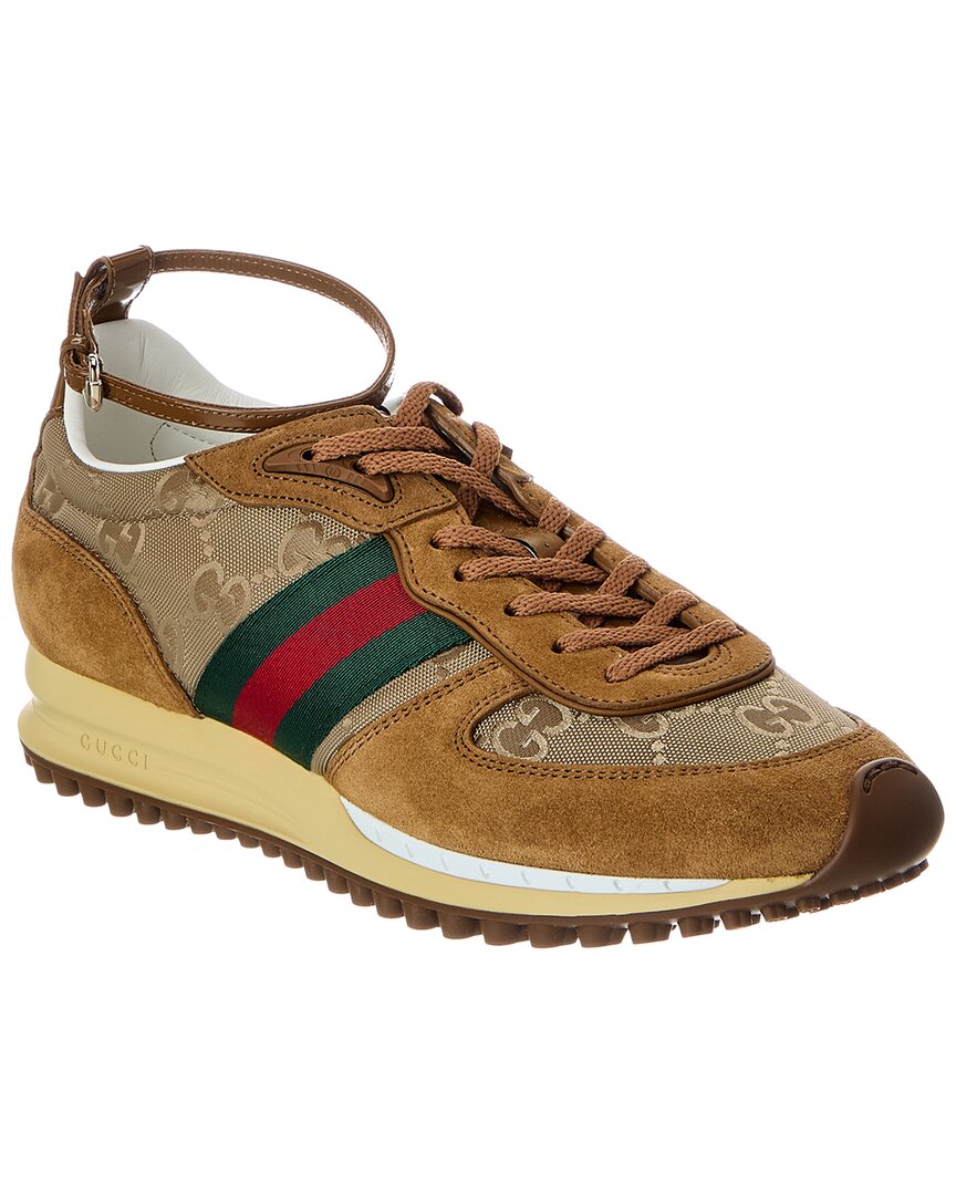 Gucci Re-Motion Gg Nylon & Suede Sneaker