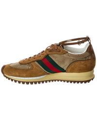Gucci Re-Motion Gg Nylon & Suede Sneaker