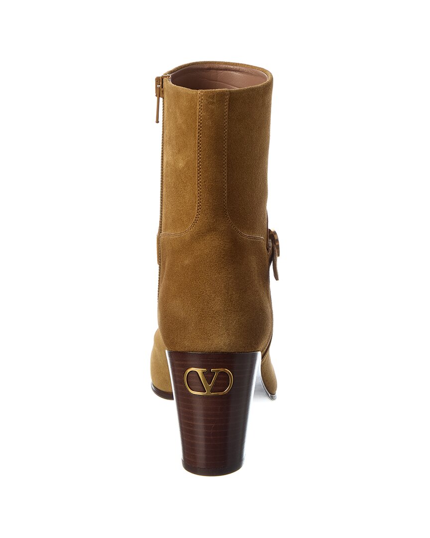 Valentino Valentino Vlogo 90 Suede Bootie
