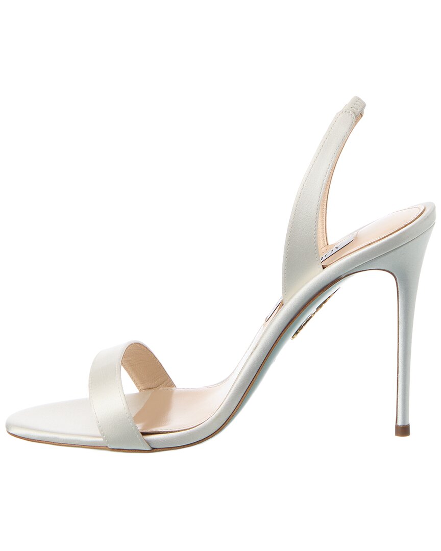Aquazzura So Nude 105 Satin Slingback Sandal