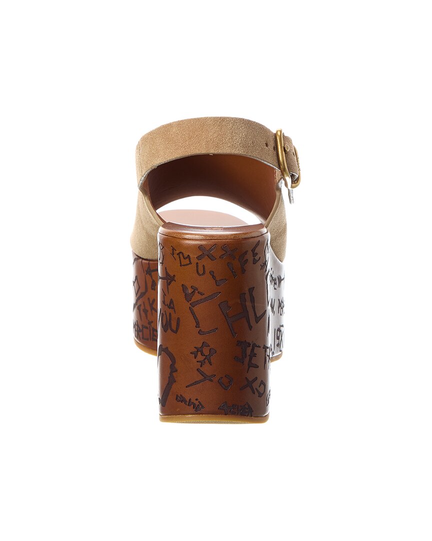 Chloé Maxime Suede Wedge Sandal