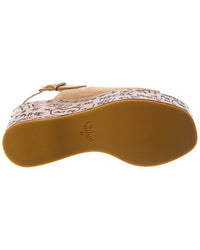 Chloé Maxime Suede Wedge Sandal