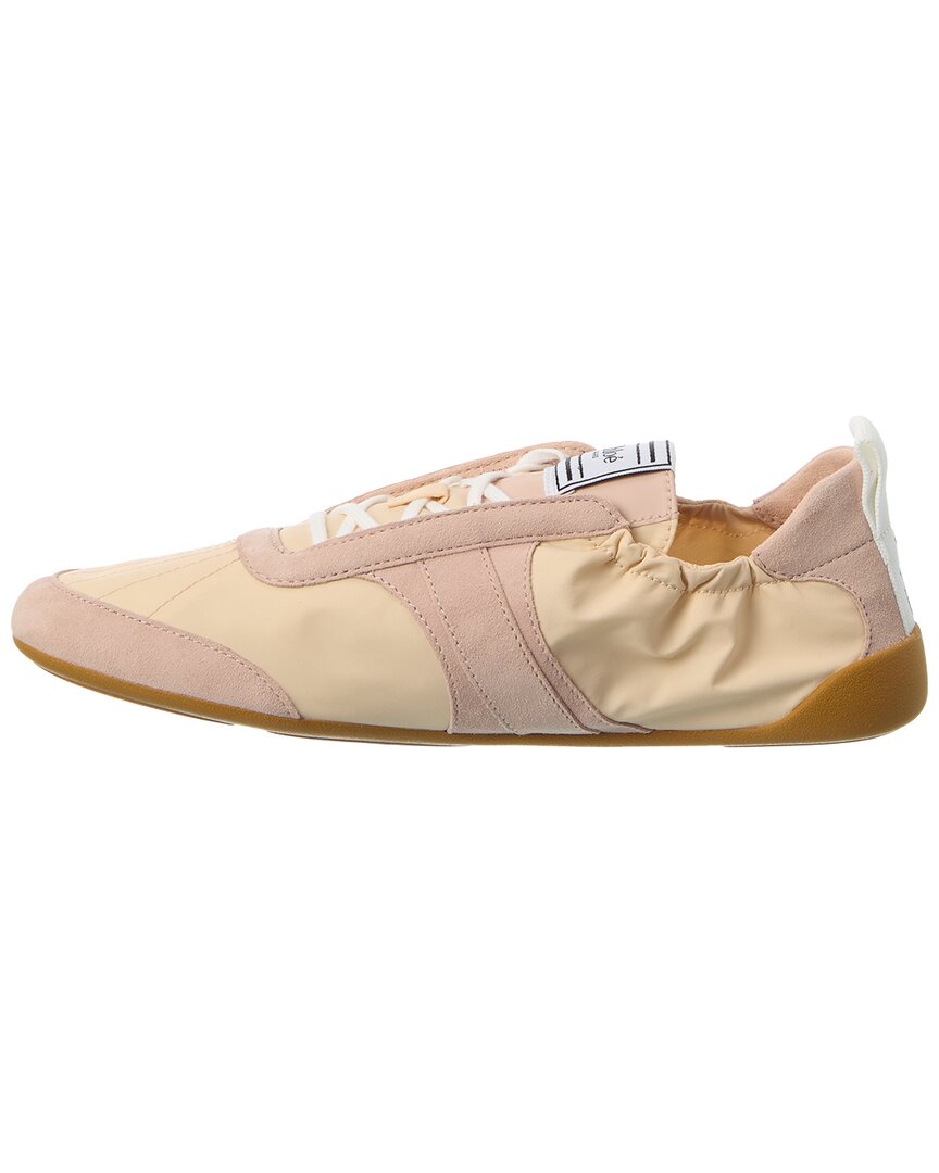Chloé Kick Nylon & Suede Sneaker