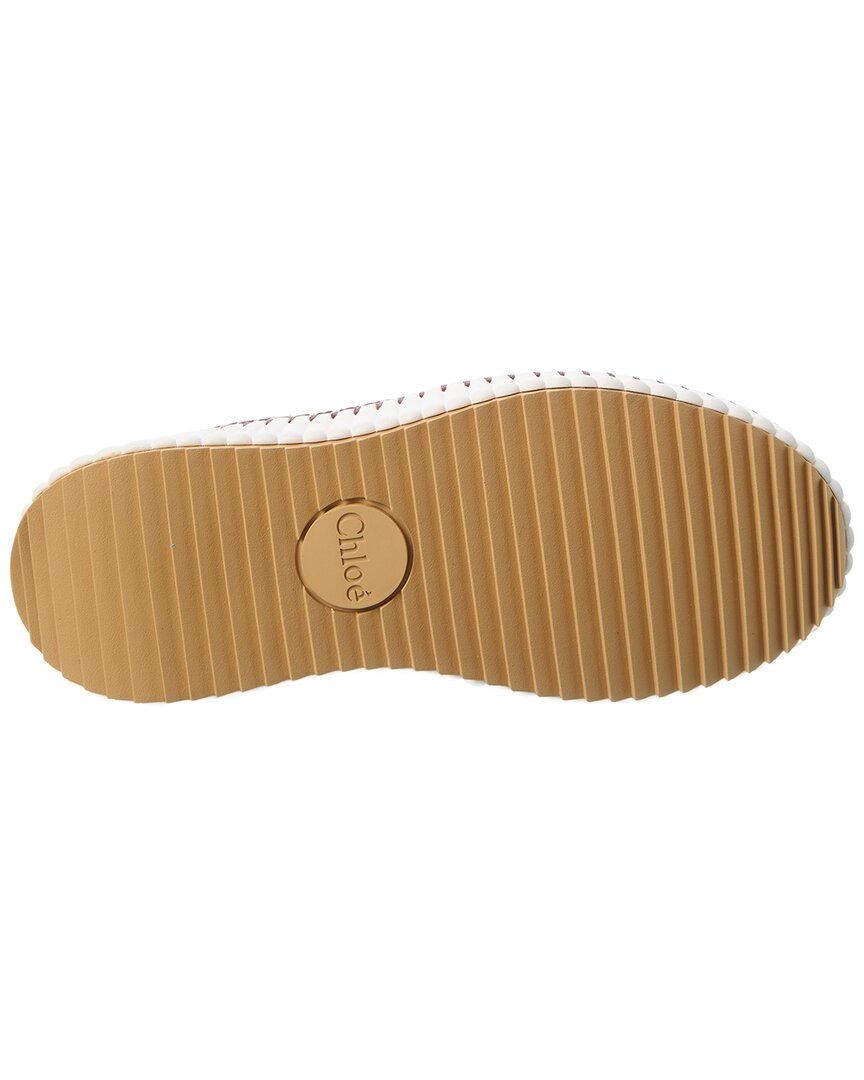 Chloé Chloé Nama Leather & Suede Wedge Sneaker