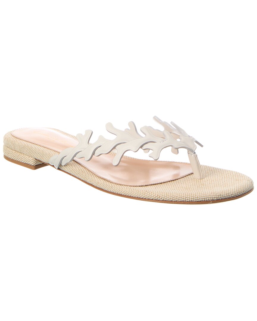 Gianvito Rossi Canvas & Leather Sandal