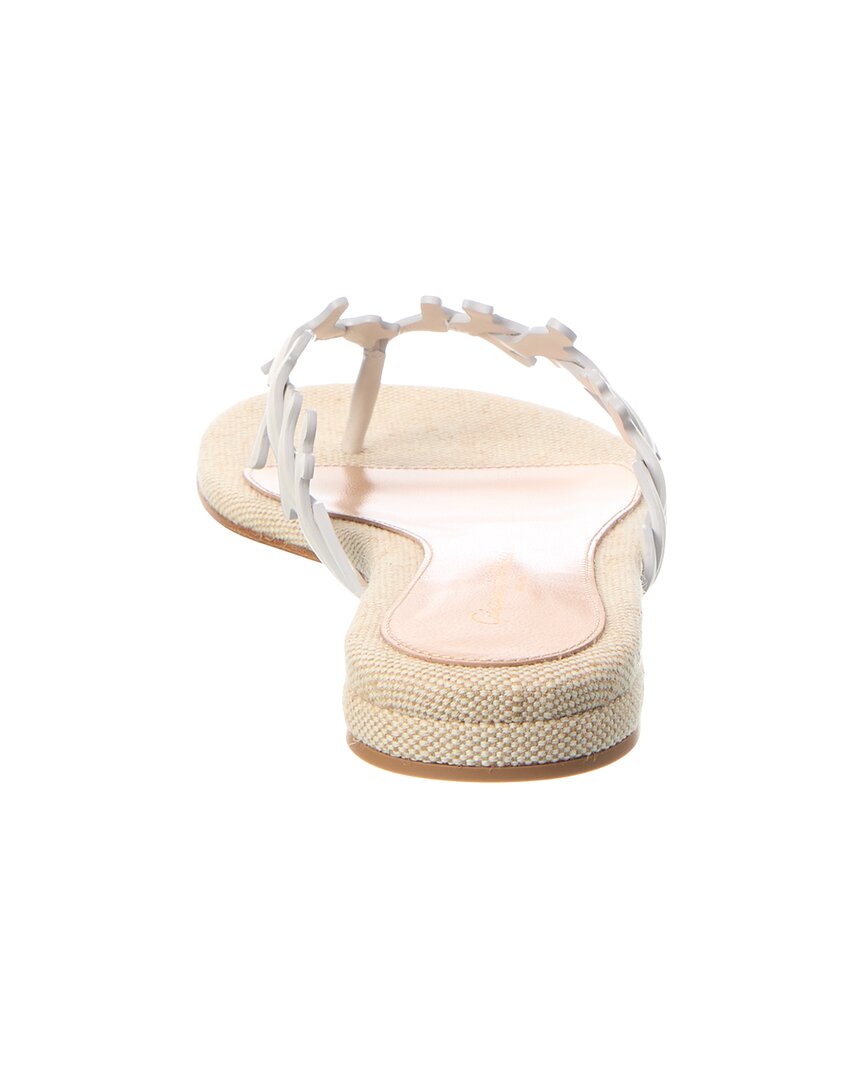 Gianvito Rossi Canvas & Leather Sandal