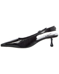 Jimmy Choo Amel 50 Croc-Embossed Leather Slingback Pump