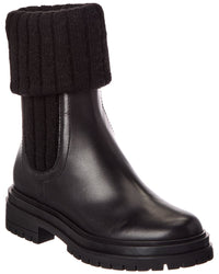Gianvito Rossi Gianvito Rossi Tenney 20 Knit & Leather Boot