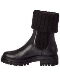 Gianvito Rossi Gianvito Rossi Tenney 20 Knit & Leather Boot