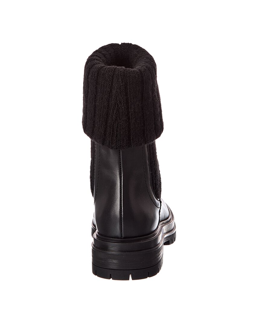 Gianvito Rossi Gianvito Rossi Tenney 20 Knit & Leather Boot