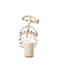 Valentino Rockstud Caged 60 Leather Ankle Strap Sandal