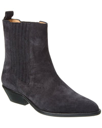 Isabel Marant Delena Suede Bootie Black