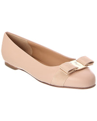 Ferragamo Ferragamo Varina Leather Ballet Flat