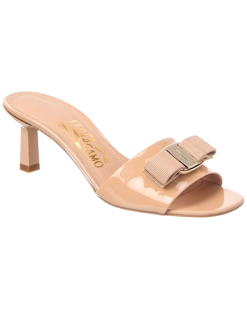 Ferragamo Vara Bow Leather Sandal