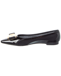 Ferragamo Zea Bow Leather Ballet Flat