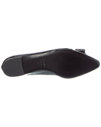 Ferragamo Zea Bow Leather Ballet Flat