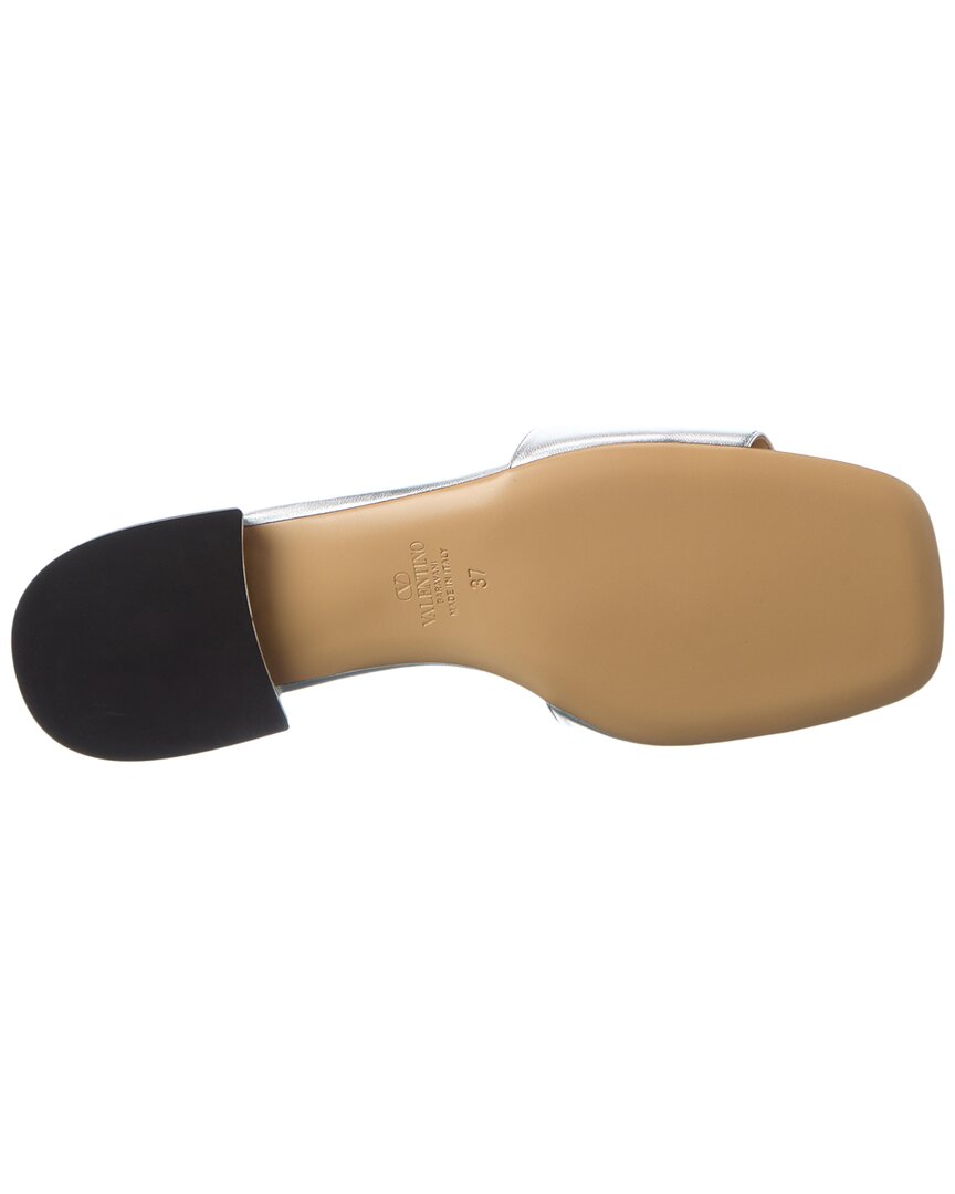 Valentino Vlogo Leather Sandal