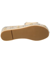 Valentino Vlogo Signature 60 Leather-Trim Platform Sandal