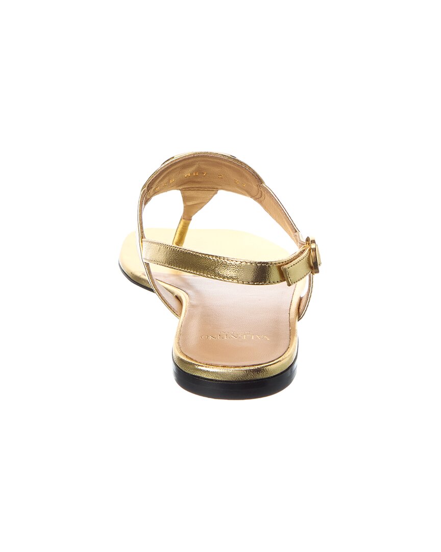 Valentino Vlogo Signature Leather Sandal