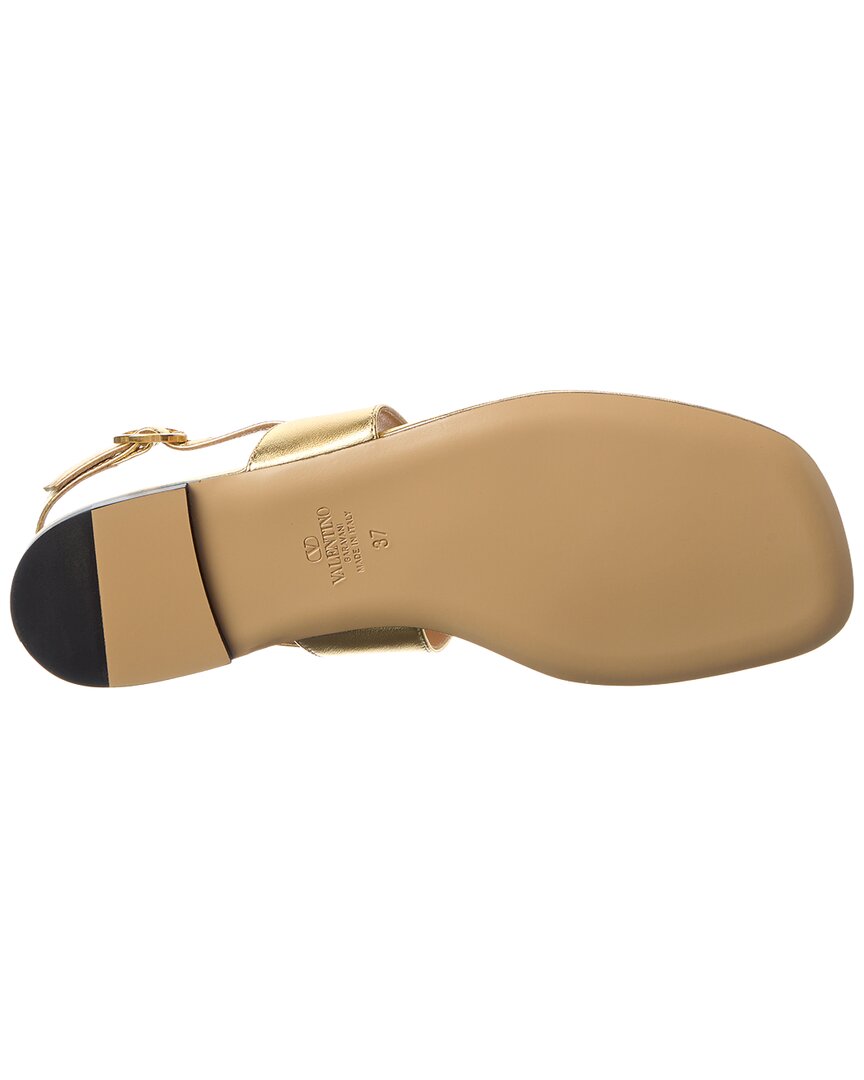 Valentino Vlogo Signature Leather Sandal