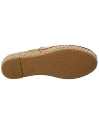Valentino Vlogo Signature Straw & Leather Mule