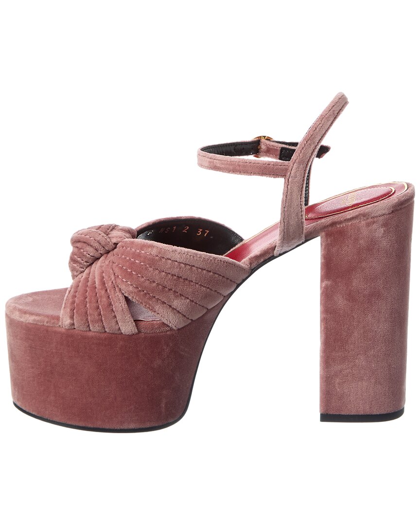 Valentino Crasher 125 Velvet Platform Sandal