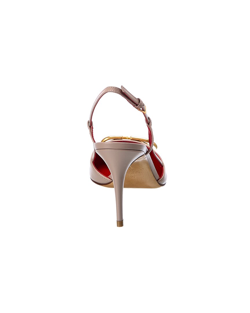 Valentino Vlogo 80 Leather Slingback Pump