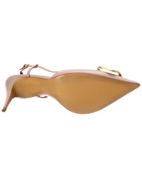 Valentino Vlogo 80 Leather Slingback Pump