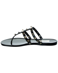 Valentino Rockstud Caged Rubber Sandal