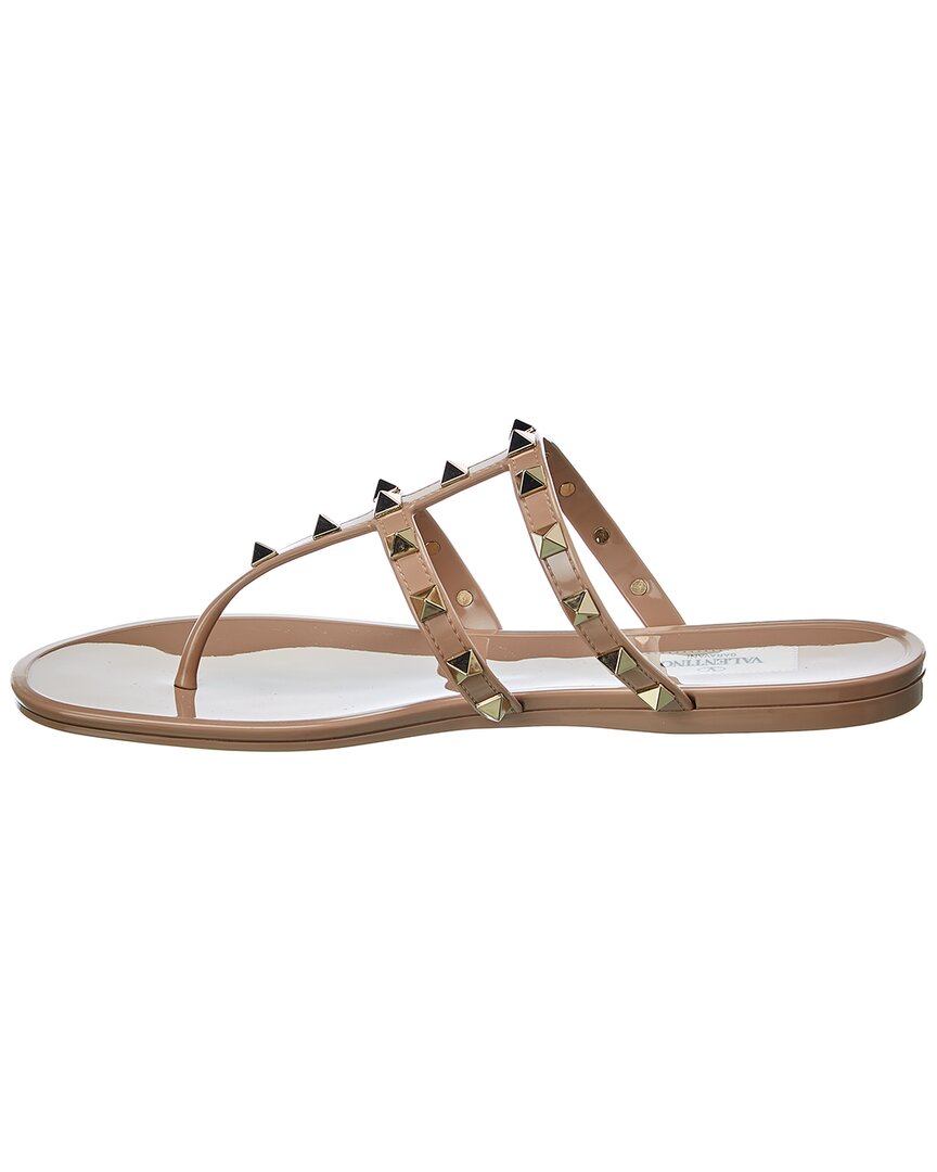 Valentino Rockstud Caged Rubber Sandal