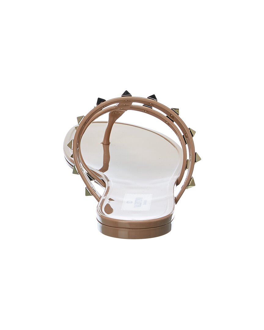 Valentino Rockstud Caged Rubber Sandal