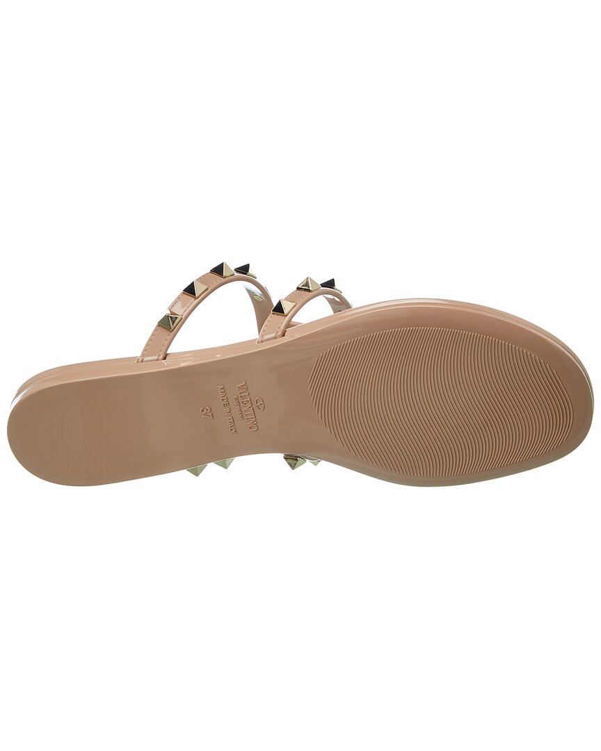 Valentino Rockstud Caged Rubber Sandal