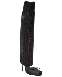 Christian Louboutin Cassia Annmac 100 Satin Knee-High Boot
