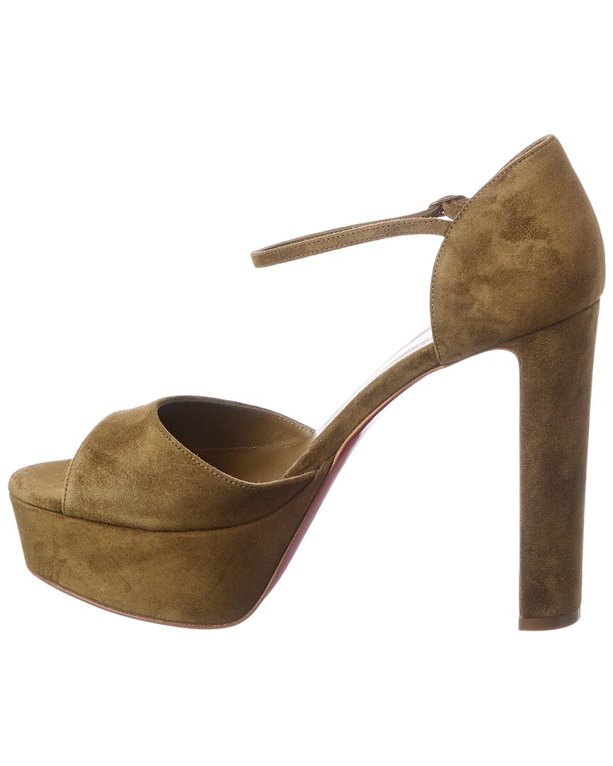 Christian Louboutin Sandaloo 130 Suede Platform Sandal