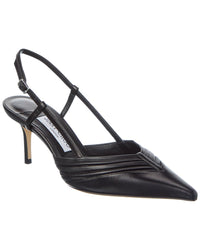 Jimmy Choo Afia 65 Leather Slingback Pump