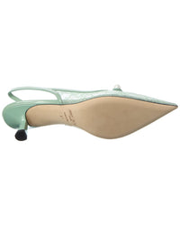Jimmy Choo Amita 45 Lace & Leather Pump