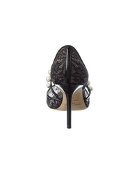 Jimmy Choo Aurelie 85 Lace & Leather Pump