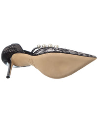 Jimmy Choo Aurelie 85 Lace & Leather Pump
