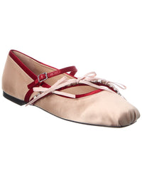 Jimmy Choo Loli Satin Ballerina Flat
