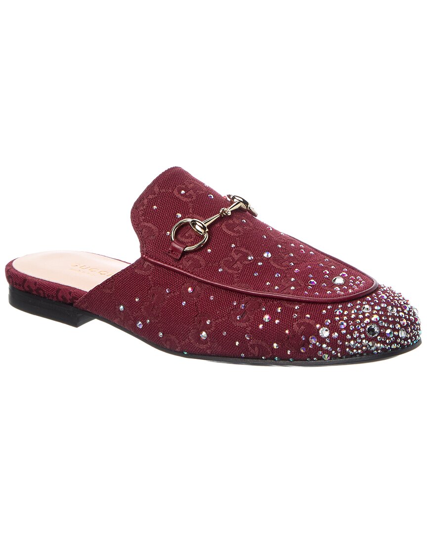 Gucci Gucci Princetown Gg Canvas Mule