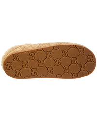 Gucci Horsebit Gg Suede Mule