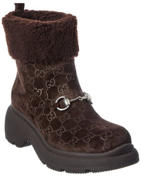 Gucci Gg Suede Bootie