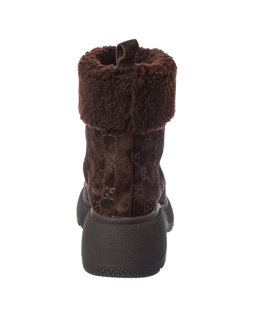 Gucci Gg Suede Bootie