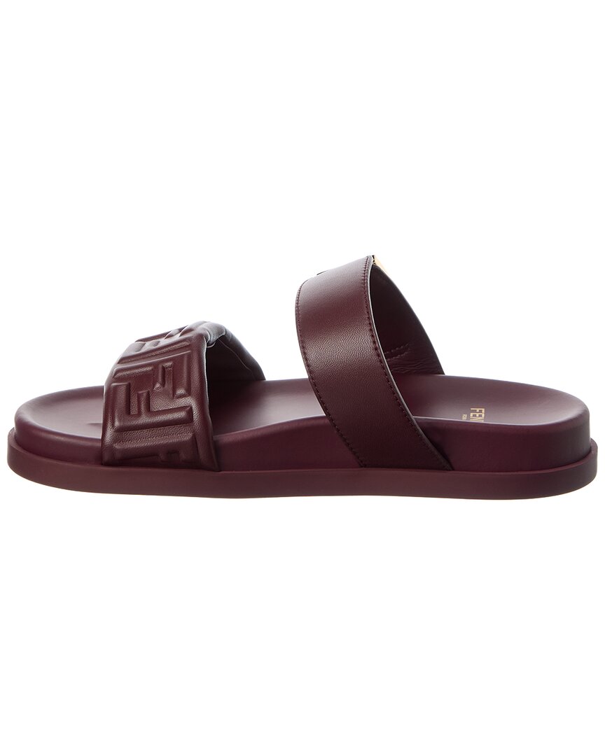 Fendi Feel Ff Leather Sandal