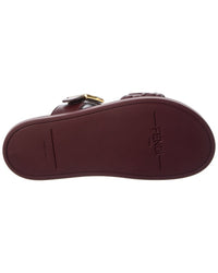 Fendi Feel Ff Leather Sandal