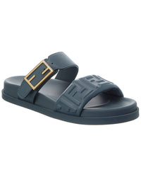 Fendi Feel Ff Leather Sandal