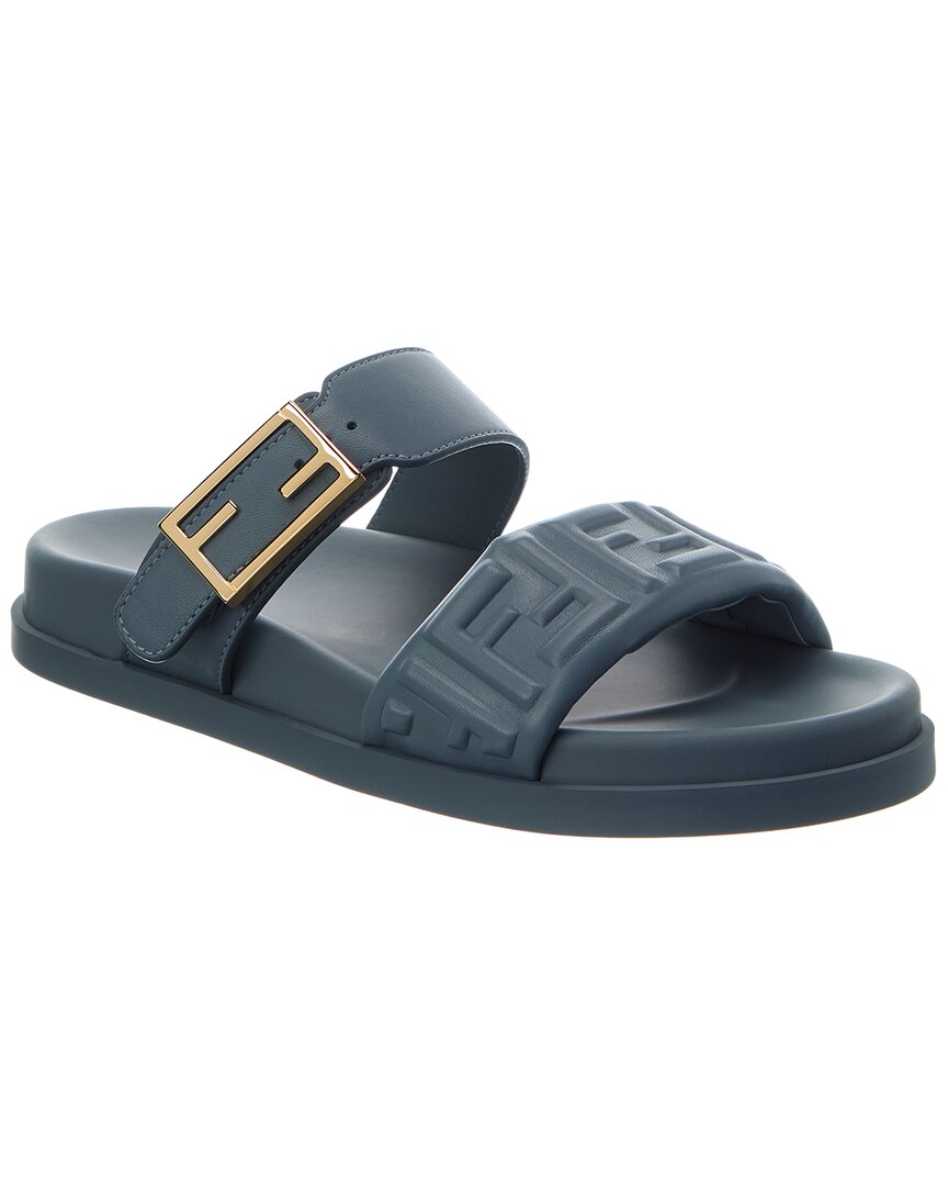 Fendi Feel Ff Leather Sandal