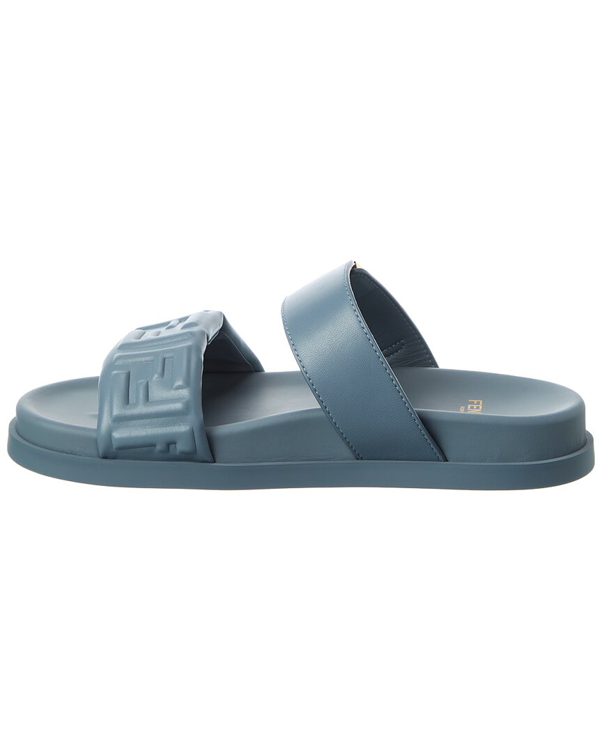 Fendi Feel Ff Leather Sandal