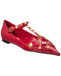 Valentino Rockstud Leather Flat