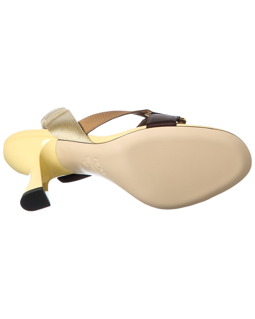 FENDI Fendi Iconic Colibri Patent Sandal
